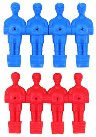 Uqezagpa Paquete de 8 figuras de futbolín de mesa, juego de repuesto para hombres y hombres, para uso doméstico y club