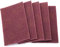 Scouring Pad Scotched Abrasive, 5pcs/Set Scourer Scouring Pad Industrial Scourer Abrasive Finishing Pads (Red)
