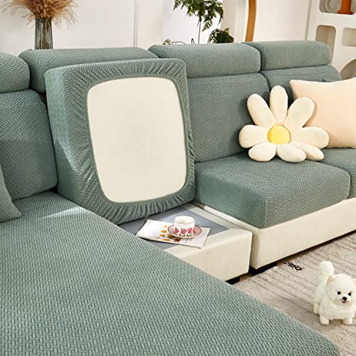 MINGPINHUIUS Stretchigt, universellt, elastiskt, halkfritt soffkuddfodral, sofföverdrag, L-formad soffa, schäslong