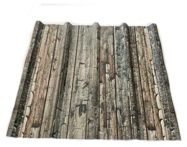 FT METALLI - Lamiera Grecata FT 540 CORTECCIA per Coperture e Pareti Esterni - Acciaio Zincato Preverniciato - Pannelli Ondulati Robusti Effetto CORTECCIA per Durabilità Estetica - Lunghezza 1000 mm