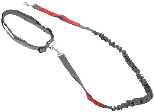 ibasenice Guinzaglio per Cani Mani Libere per Jogging Camminata e Allenamento Corda in Resistente con Doppia Clip per Animali Domestici Regolabile per Tutte le Razze