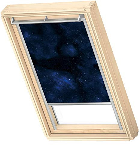 VELUX Original Dachfenster Verdunkelungsrollo für S06 / 606 / 4, Universum, mit Grauer Führungsschiene
