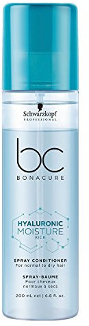 Schwarzkopf Professional BONACURE Hyaluronic Moisture Kick Spray Conditioner, 200 ml Banane