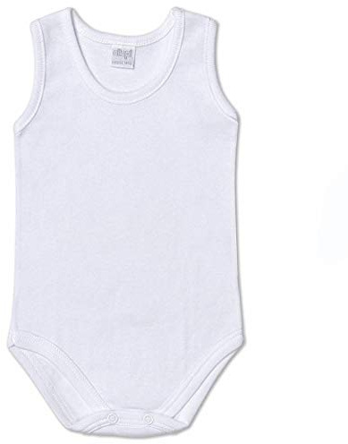 Ellepi Bomull Body Lätt Nyfödd Bred Axel Art. AF840 (3st), Vit, 18 M�nader