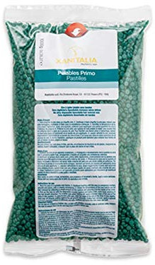 Ceretta Brasiliana, Cera Brasiliana Liposolubile Gocce Xanitalia, Depilazione senza Strisce, 1 Kg (Clorofilla)