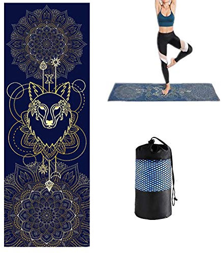 BOENTA Yoga Handtuch rutschfest Yogatuch Handtuch für Yoga Mat Fitness Mat Handtuch Matte Handtuch für die Übung Yoga Handtücher Mat Handtuch 7,183