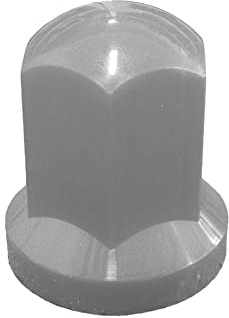 KRAM TRUCK 100x Tapas de tuercas de rueda largas de plástico para camiones y remolques Ancho de llave 32 mm Resistente a los arañazos para MAN DAF Scania Mercedes Camiones Remolques Gris