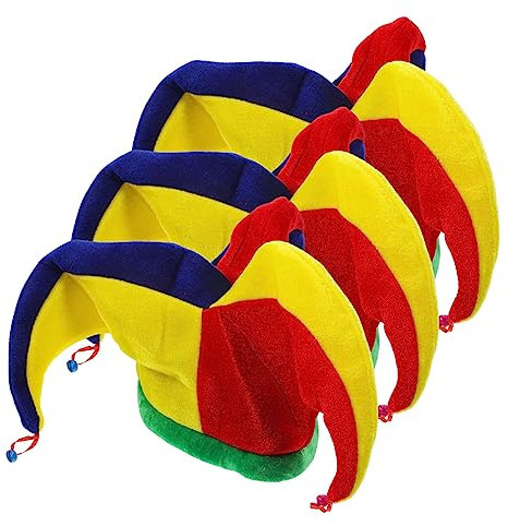 COHEALI Chapeau De Clown Adulte Avec Clochettes Accessoire Carnaval Mardi Gras Et Fête Taille Unique Confortable Pour Cosplay Et Mascarade