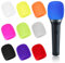 20 Stück Mikrofon Windschutz Bunt Mikrofonabdeckung Mic Foam Cover Handmikrofon Schaumstoff Windschutz Wiederverwendbar Verdickte Waschbare für Ktv Bühnenperformance Familienfeier