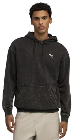 PUMA Ess Elevated Relaxed Wash Felpa con Cappuccio da Uomo (Confezione da 1)