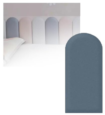 Cuscino Da Parete Autoadesivo, Imbottitura Da Parete Anticollisione 25x50 Cm, Pannelli Da Parete Imbottiti Da 3 Cm Di Spessore, 6 Pezzi/8 Pezzi/10 Pezzi, For Camere Da Letto, Cameretta Dei Bambini(Blu