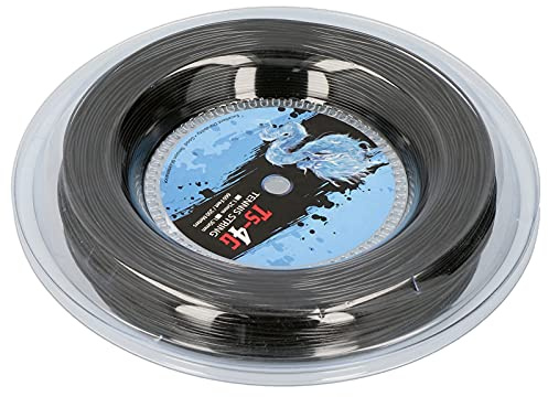 Fabater Corda per Racchetta da Tennis Resistente agli Urti da 200 M in Poliestere di Alta qualità per Giocatori Offensivi, Nera (1,30 mm)