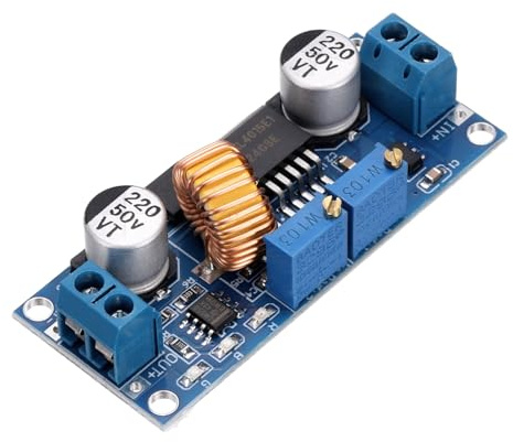 sourcing map Buck Converter Voltage Regulator 5-32V to 1.25V-30V 5A Constant Voltage Current Step Down Power Module for Power Adjustment Power Transformers, Blue