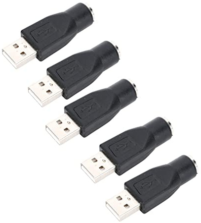 YUYTE Hane Till PS/2 5PCS USB Hane Till PS/2 Hona Adapter Converter för Tangentbord, Plug and Play, Design, Ingen Drivrutin Krävs