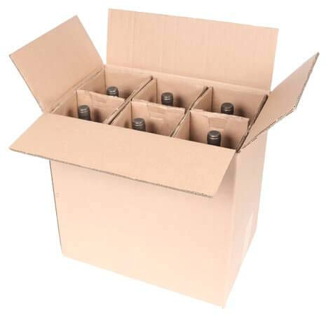 SpiritedShipper Six Bottle Magnum Shipper - Kraft (10 Boxes and Inserts)
