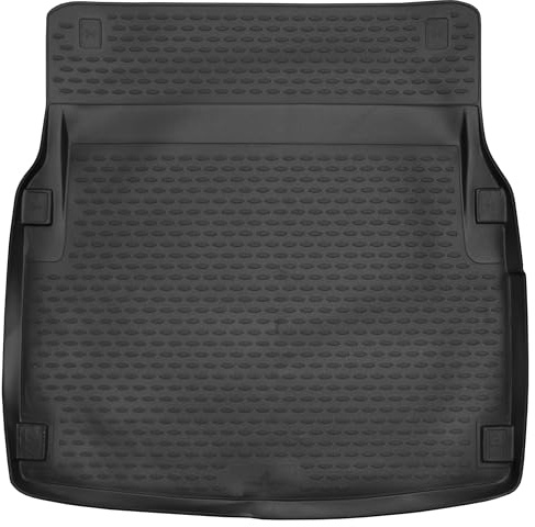 WALSER XTR Kofferraumwanne für Mercedes Benz E-Klasse (W212) Elegance 2009-2016, 100% passgenaue Antirutschmatte Auto, Gummimatte Auto, Kofferraum Schutzmatte, Auto Gummimatten