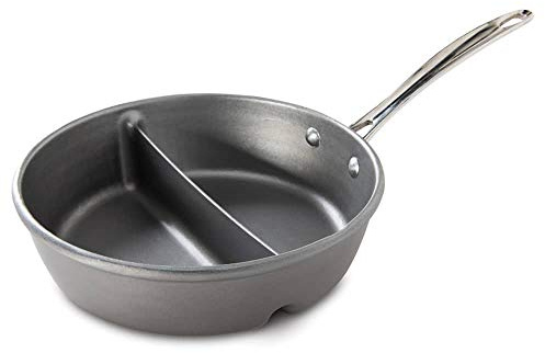 Nordic Ware 2-in-1 Divided Sauce Pan, Silver