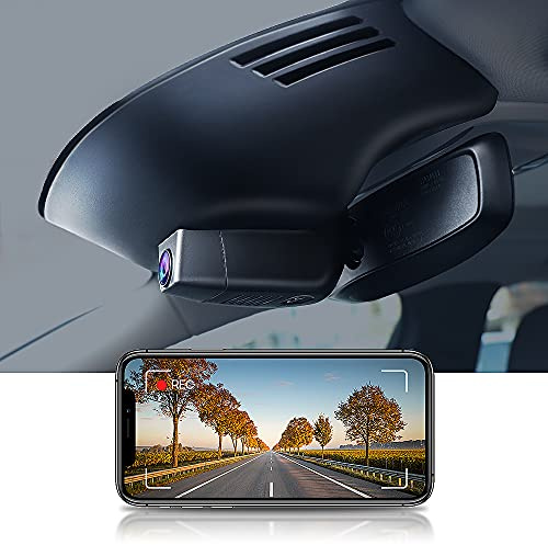 Fitcamx Dashcam Lämplig för Volvo XC90/ XC90 Recharge/ XC90 Hybrid 2016-2022, 4K Bilkamera UHD 2160P, OEM WiFi Dash Cam, Collision Detection, G Sensor, mörkerseende, Loop inspelning, med 64GB kort