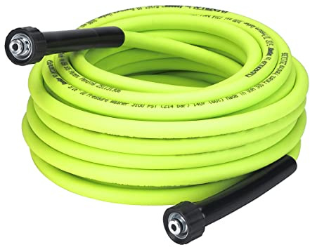 Flexzilla HFZPW3550M-E 5/16 x 50 Pressure Washer Hose, ZillaGreen, 5/16in. x 50ft