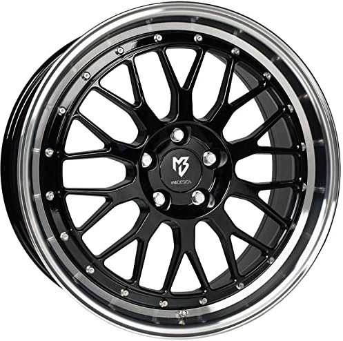 Cerchi MB Design LV1 8.5Jx19 ET33 5x120 Glanzschwarz poliert compatibile con BMW 1 2 3 4 5 X1 X3 Z3 Z4