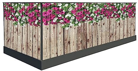 Brise-vue pour balcon - 100 cm de haut ou autre - Protection contre le vent - Bordure de balcon - Brise-vue - Tapis de terrasse (400 x 100 cm, motif 26)