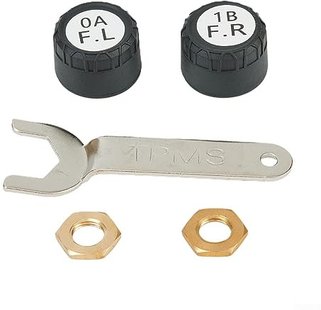 Sensore di pressione pneumatici per motocicletta, sensore di pressione pneumatici TPMS RANRAO Bluetooth 5.0 con controllo tramite APP e 2 sensori esterni per la pressione dei pneumatici