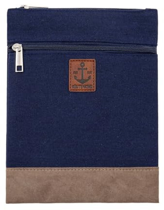 Leoberg Crossbag Tasche in verschiedenen Farben und Designs - Schultertasche aus Baumwolle in 302180-Blau-24
