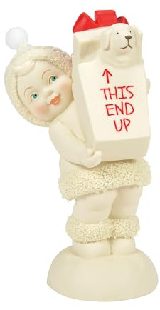Department 56 Snowbabies Christmas Jubilee Special Puppy Delivery Figurine, 4.65 Inch, Multicolor