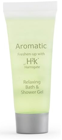 H2K Botanicals Aromatic, Relaxing 100x30ml Bath & Shower Gel Bulk Pack Ideal For Hotels, Guest Rooms, Airbnb & Hospitality Cruelty Free, Vegan | Mini Shower Gel Multipack