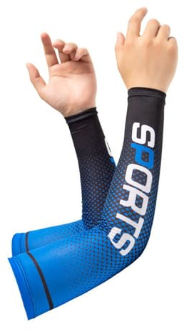 Chenxi Studio Mangas de ciclismo al aire libre, seda de hielo, protección solar para brazos, deportes de refrigeración para baloncesto, correr, protección solar de seda de hielo