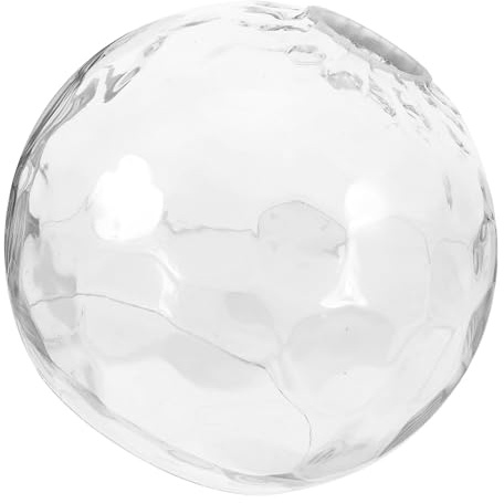DIKACA Paralume in Vetro a Globo Trasparente per Lampada da Soffitto Copertura per Apparecchio di Illuminazione Bordi Arrotondati Sostituzione Paralume Sospensione per Arredamento Casa