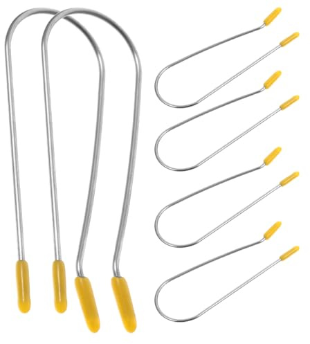 HOMSFOU Lot de 20 Pinces à Bigoudis Chauffantes Jaunes, Clips Métalliques en Fil de Fer 2,54 Cm pour Cheveux Courts, Accessoires de Coiffure pour Bigoudis Permanents et Rouleaux