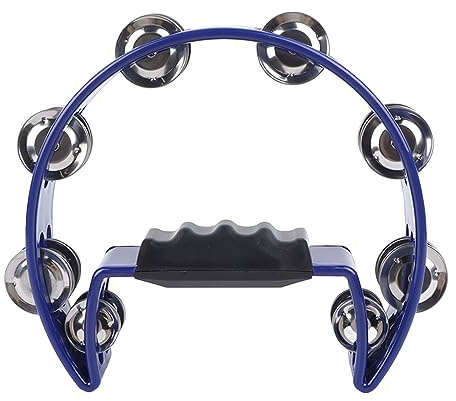 Chrees Tamburello Musicale, Strumento a Percussione Leggero Dal Suono Chiaro e Nitido con Impugnatura Ergonomica, per la Pratica Dell'insegnamento delle Prestazioni