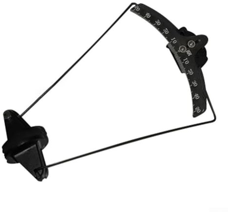 Whychstore RC Aileron vinkelmätare lutningsmätare för fast vingflygplan - exakt Camber Gauge verktyg 0-50 grader svart