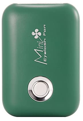 ThreeH Mini ventilateur USB à main pour l'extension des cils Ventilateur personnel de refroidissement rechargeable pour la maison, le bureau et le voyage, avec 3 vitesses,Vert