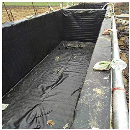Etang Liner Bassin Poisson Jardin Liner Bâche de Bassin, 8x10M Bâches Souples pour Bassin D'agrément en HDPE Bâche D'étanchéité pour étang Extérieur Bassin de Poissons(Size:8x3M(26x10ft),Color:40S)