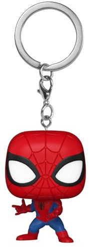 Funko Pop! Keychain: Marvel NC - Spider-Man - Marvel Comics Novelty Keyring - Collectable Mini Figure - Stocking Filler - Gift Idea - Official Merchandise - Comic Books Fans - Backpack Decor