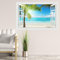 astylishome Wanddeko Wandtattoo Meer Strand Beach Natur Landschaft 3D Effekt Wandaufkleber Fenster Selbstklebend Wandsticker für Junge Mädchen Kinderzimmer Groß 1606