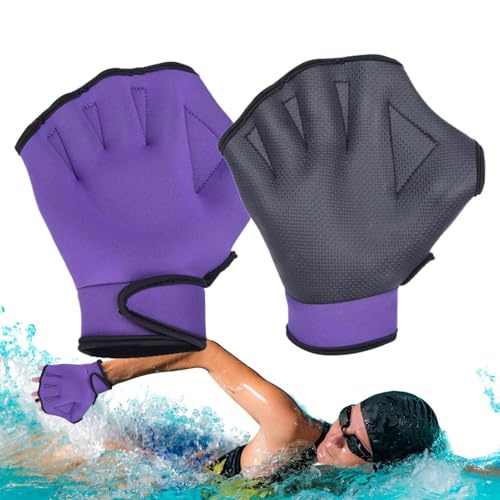 Guanti da nuoto da donna, guanti da nuoto bagnati, attrezzatura da nuoto per allenamento in acqua, guanti in per uomini e donne