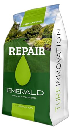 Emerald REPAIR, Semi per Prato Inglese Rigenerante, Crescita Veloce, Alta Resistenza e Colore Verde Brillante anche d’Inverno,1kg x 40mq (5)