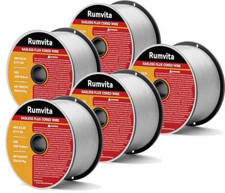 .030 Flux Core Welding Wire,E71T-GS Low Splatter Gasless Mild Carbon Steel Mig Welding Wire (.030'' 5pk)