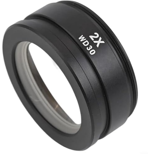 WD165 hjälpobjektivlins 2 0X för mikroskop med 48 mm monteringstråd expanderar synfält och arbetsavstånd för digitala mikroskop