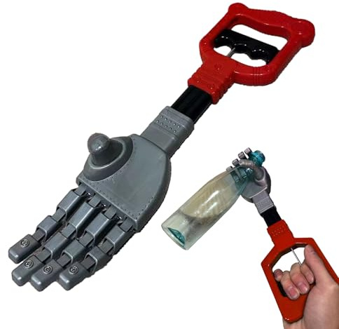 Pinza de mano con garra robótica, 22,04 pulgadas, polipropileno, juguete robótico, brazo robótico, pinza mecánica, garra, juguete interactivo para niños, para habilidad, coordinación y diversión
