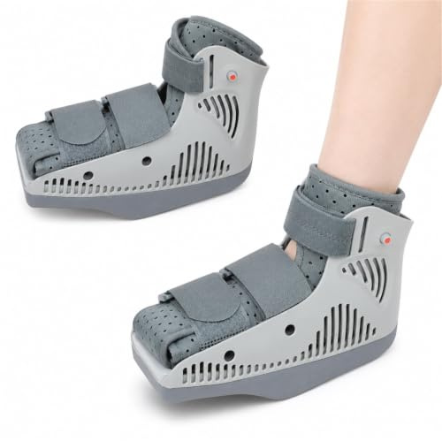 Scarpa Post Operatoria per Scarico Avampiede per Alluce Valgo e Metatarso, Stivale Ortopedico con Suola a Dondolo e Protezione Dita per Recupero Chirurgico(L)