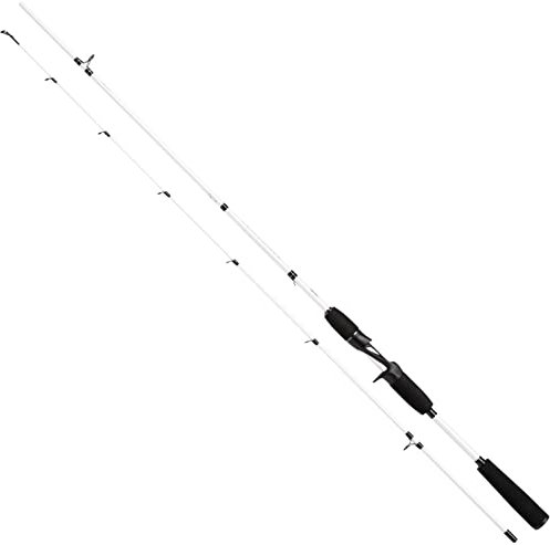 Abu Garcia Venerate Casting EVA - EVA Griff Baitcast Angelrute - Raubfisch - Hecht, Barsch, Zander, 1.98 m |10-30g, Pearl White