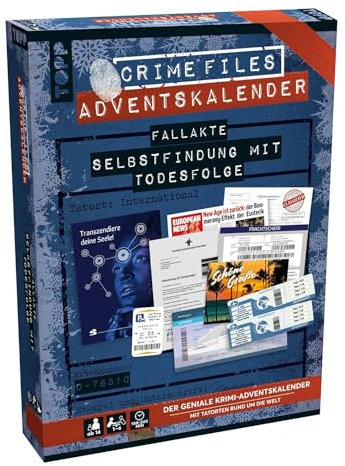Crime Files – Fallakte: Selbstfindung mit Todesfolge. Der Krimi-Adventskalender mit Tatorten rund um die Welt, White