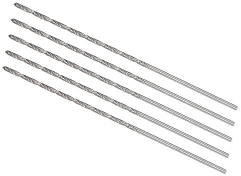 CoCud Mini Brocas Helicoidales, 1,2mm Diámetro 65mm Total Longitud, Alta Velocidad Acero Brocas Helicoidales - (Aplicaciones: para Metal Plástico y Carpintería), 5uds