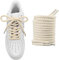 RYMAUP Cordón de algodón 100% para AF1, Blanco, grueso, 1 pieza