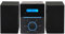 Denver MCA-240 – Impianto stereo casa con lettore CD HiFi, radio FM, sveglia doppia, AUX, telecomando incluso – Mini stereo compatto per casa
