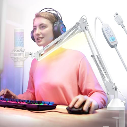 Overhead Mikrofon Arm [40 cm erhöhen]-Professioneller Mikrofon Ständer kompatibel mit HyperX QuadCast,Blue Yeti Mikrofon Arm,360 ° drehbarer,mit 3/8 auf 5/8 Schraubadapter,für Aufnahme,Podcasting